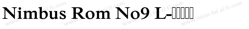 Nimbus Rom No9 L字体转换